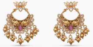 Pankaja Antique Chandbali Earrings