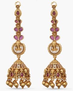 Ramisa Antique Earrings With Chain