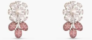 Shayara Nakshatra Cz Pink Stud Earrings