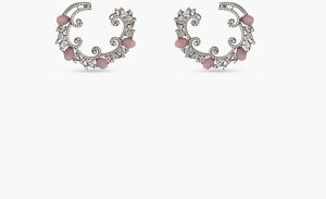 Swirl &AMP;AMP; Shine Cz Hoop Earrings