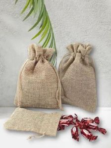 Drawstring Burlap Bags