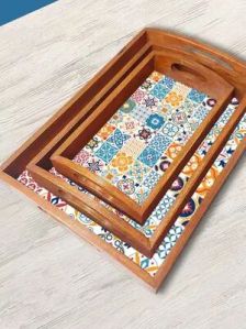 Wooden Serving Trays For Homes, Hotels, Restaurants