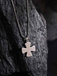 Stainless Steel Holy Cross Pendant With Chain