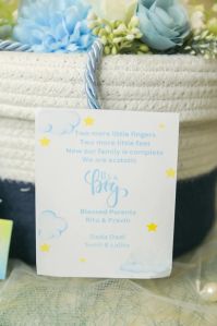 Blue Round Cotton Rope Gift Baskets