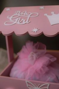 MDF Pink Painted Cart Gift Hamper
