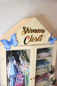 Painted Trousseau Baby Shower MDF Closet