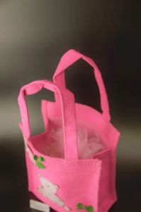 Pink Jute Bag, Capacity : 2000 Ml For Etc.