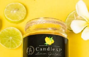 Premium Lemon Sparkle Scented Jar Candles