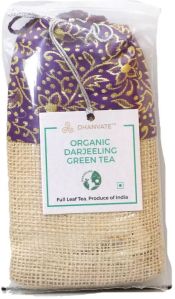 Organic Darjeeling Green Tea In Jute Packaging 25g