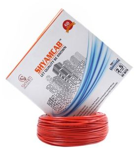 Shyamcab PVC Insulated Fr House Wire 2.5sqmm Specifications.