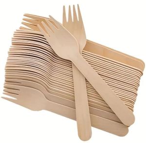 Wooden Disposable Fork Multisize, Packaging Type : Plastic Packet