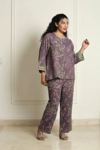 Garden Kimono Set (purple)