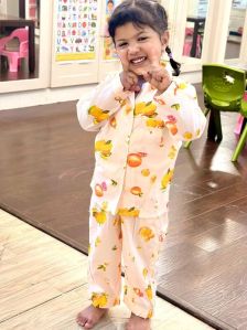 Pink Orchard Kid&AMP;rsquo;s Night Suit