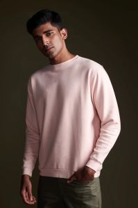 100% Premium Cotton Outside Baby Pink Sweatshirt