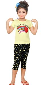 Rm Sahi Girls Casual Capri Top Pant