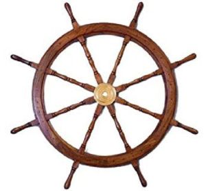 36 Inch Wooden Ship Wheel For Making Clock