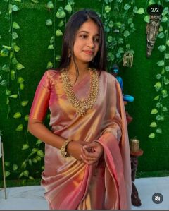 Jyothika Designer Tissue Silk Saree, Speciality : Easy Wash, Dry Cleaning, Technics : Machine Made