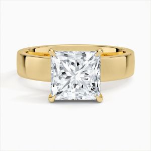 10K Yellow Gold Diamond Solitaire Ring