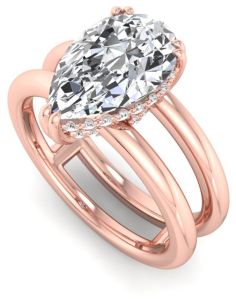 Rose Gold Diamond Solitaire Engagement Ring