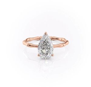 Rose Gold Solitaire Diamond Engagement Ring