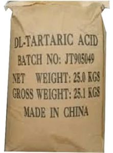 Dl Tartaric Acid Powder, Color : White, Packaging Type : Bag