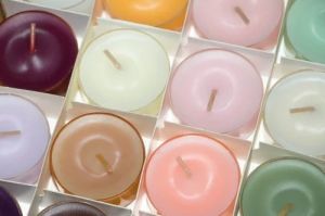 Paraffin Wax Plain Multicolor Tea Light Candle, Candle Thickness : 10-20mm, Speciality : Fine Finished