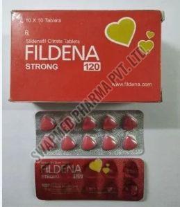 120mg Fildena Tablets, Composition : Sildenafil Citrate