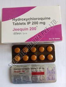 200mg Jeequin Tablets, Packaging Type : Strips, Composition : Hydroxychloroquine, Prescription/non Prescription : Non-prescription