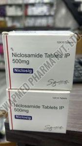 500mg Niclosig Tablets 36 Months Greater Than 99%, Packaging Type : Strips