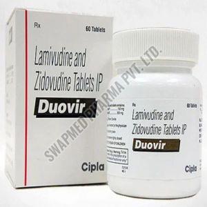 Duovir Tablets, Packaging Type : Plastic Bottle, Composition : Lamivudine Zidovudine