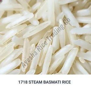 Partial Polished Common 1718 Steam Basmati Rice, Color : White, Packaging Size : 1Kg, 2 Kg, 5 Kg, 10 Kg