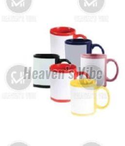 Ceramic Black Patch Mug, Capacity : 350ml For Gifting, Promotional