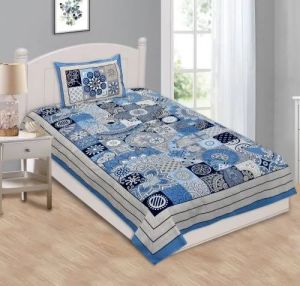 Printed Cotton Single Bedsheet