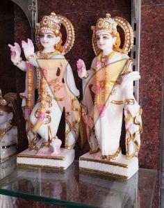 1 Feet Marble Radha Krishna Statue For Shop, Office, Home