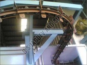 BSJS Automatic Mild Steel Overhead Conveyor System For Industrial Use