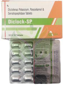 Diclofenac Potassium, Paracetamol & Serratiopeptidase Tablets, Grade Standard : Medicine Grade