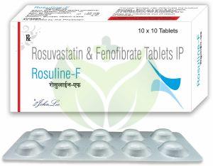 Rosuvastatin & Fenofibrate Tablets, Grade Standard : Medicine Grade