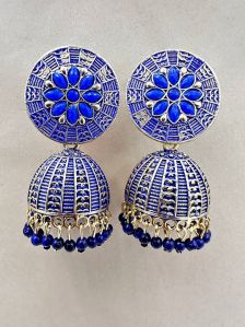 Imitation Shreyansh Silver Ladies Earrings, Color : Multi All Occasion, Technics : Handmade