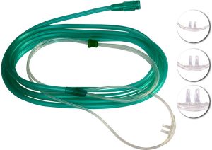 PVC Twin Bore Nasal Cannula, Color : Transparant For Hospitals