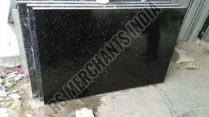 Polished Black Granite Slab