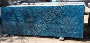 Plain Polished Rajasthani Blue Granite Slab, Shape : Rectangular, Specialities : Fine Finishing, Easy To Clean