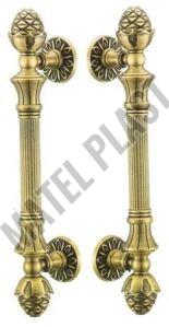 True Bare Polished Brass Door Handles, Color : Golden