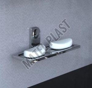 Polished Metal Soap Dish, Shape : Rectangular