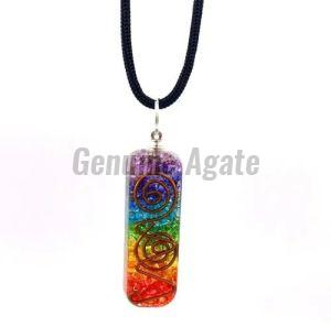 7 Chakra Orgone Pendant For Healing