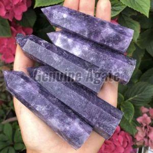 Lepidolite Gemstone Healing Wand 3-6 Inch For Meditation Tool