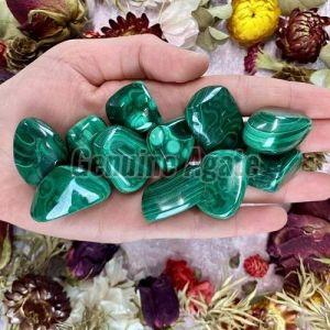 Polished Gemstone Malachite Tumbled Stone For Healing