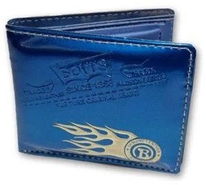 Rexine Bi Fold Mens Blue Wallet For Cash, Id Proof, Keeping Credit Card