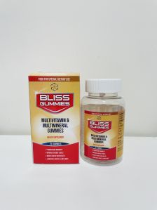 Bliss MULTIVITAMIN & MULTIMINERAL GUMMIES, Packaging Type : Box