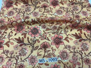 Floral Print Cotton Cambric Fabric, Width : 20 Inch, 30 Inch, Technics : Machine Made For Textile Industry