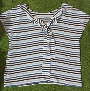 Striped Fashionable Ladies Top M Casual Wear